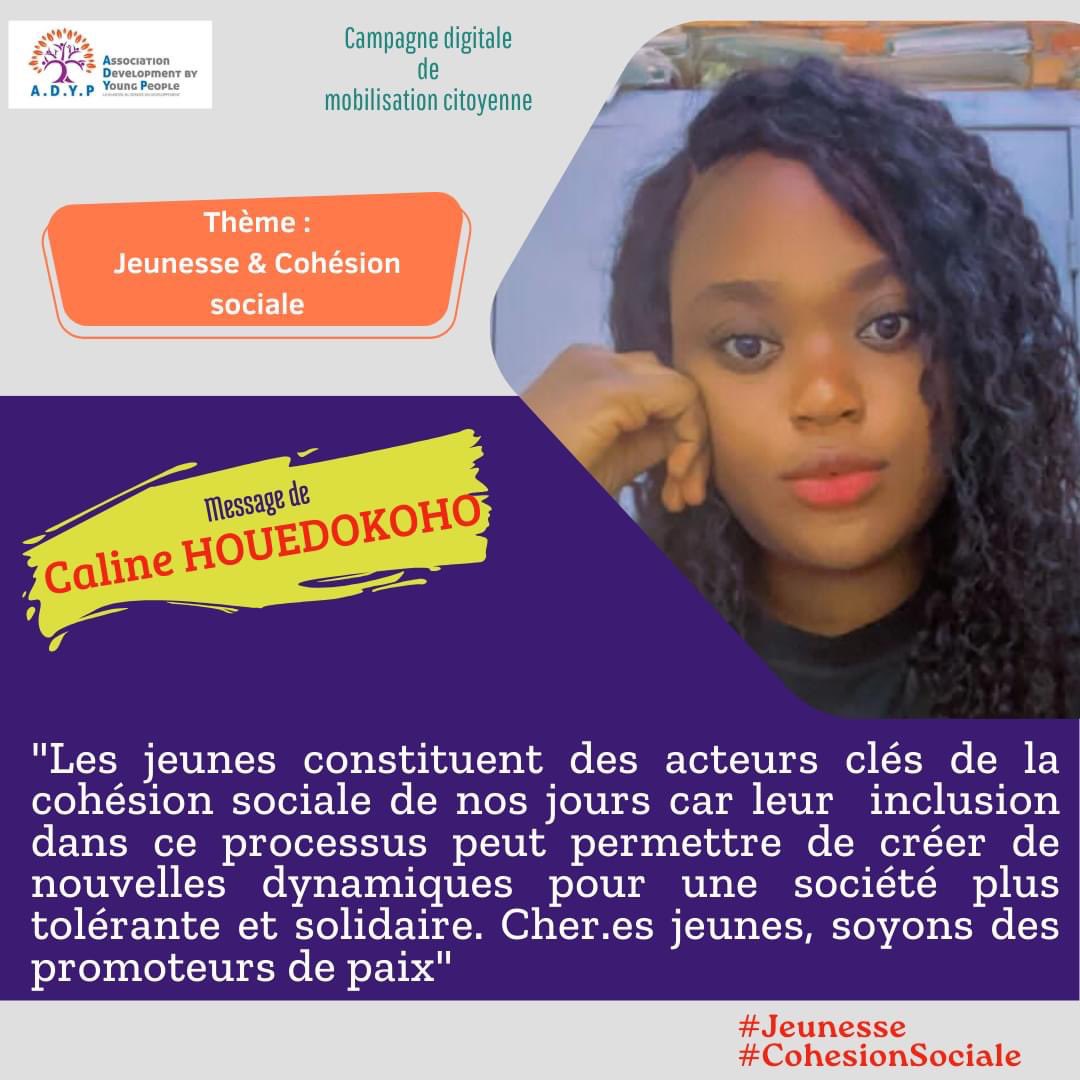 JeunePaix's tweet photo. Chers jeunes soyons des acteurs de la paix, soyons la paix. La résolution #2250 nous invite à pus impliquer dans la promotion de la paix .
#Youth4peace https://t.co/0KDXYbJgMR