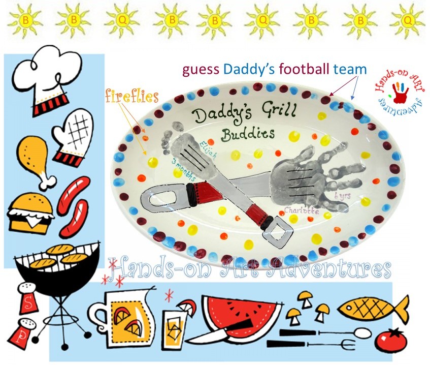 hands_onart's tweet photo. 🔥 Barbie or Braai? it's Scorchio in the UK - have a great weekend! 🌞
This platter has all the ingredients to melt any BBQ king's heart - if you think you know the football team, let me know 😉⚽️ 
#barbecue #braai #essentialaccessories #daddyshelpers #potterypainting #uniquegift https://t.co/KhsOyXmHIV