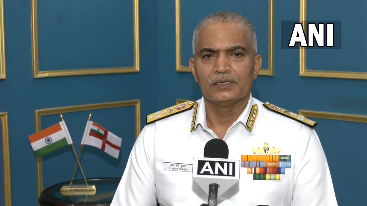 ANI's tweet photo. It is a scheme of which I was part of the initial planning team &amp; worked on it for almost a year &amp; a half. And, now we see the scheme coming to its completion &amp; introduction into the armed forces: Navy Chief Admiral R Hari Kumar on Agnipath scheme https://t.co/G7KkqGp8mu