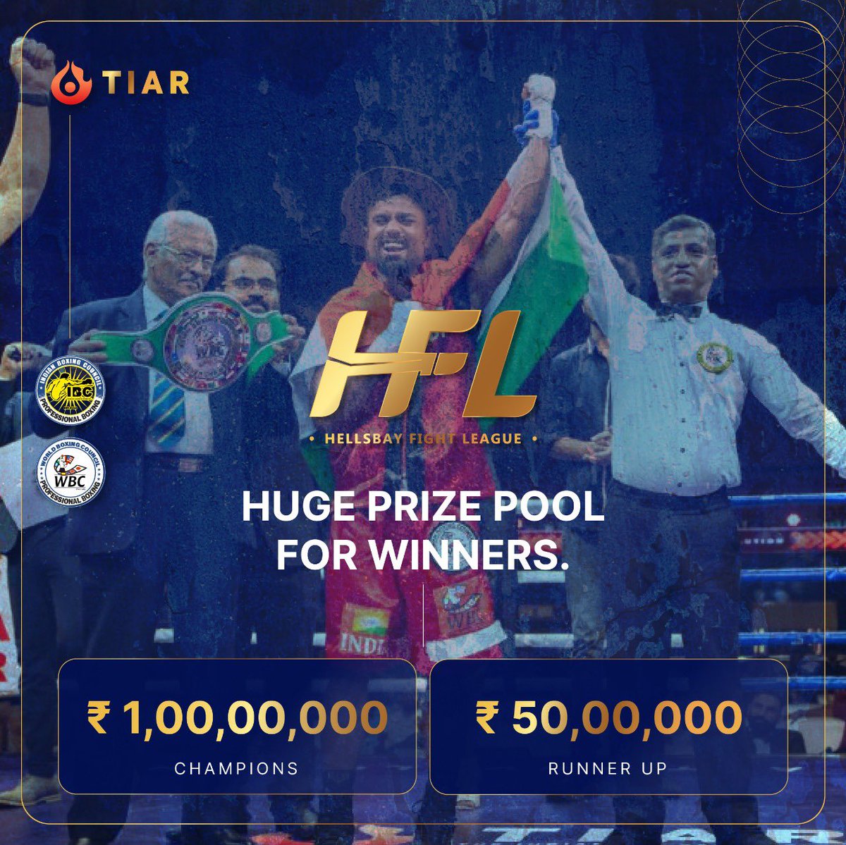 12R_App's tweet photo. Boxing in India 🇮🇳 has never been so cool 😍 

It’s too good to be true, but it is what it is! 💪

Register for the Hellsbay Fight league soon! 

#boxers #prize #money #india #boxing @WBCBoxing @wardroids @iboxingcouncil https://t.co/d7prwXJimK