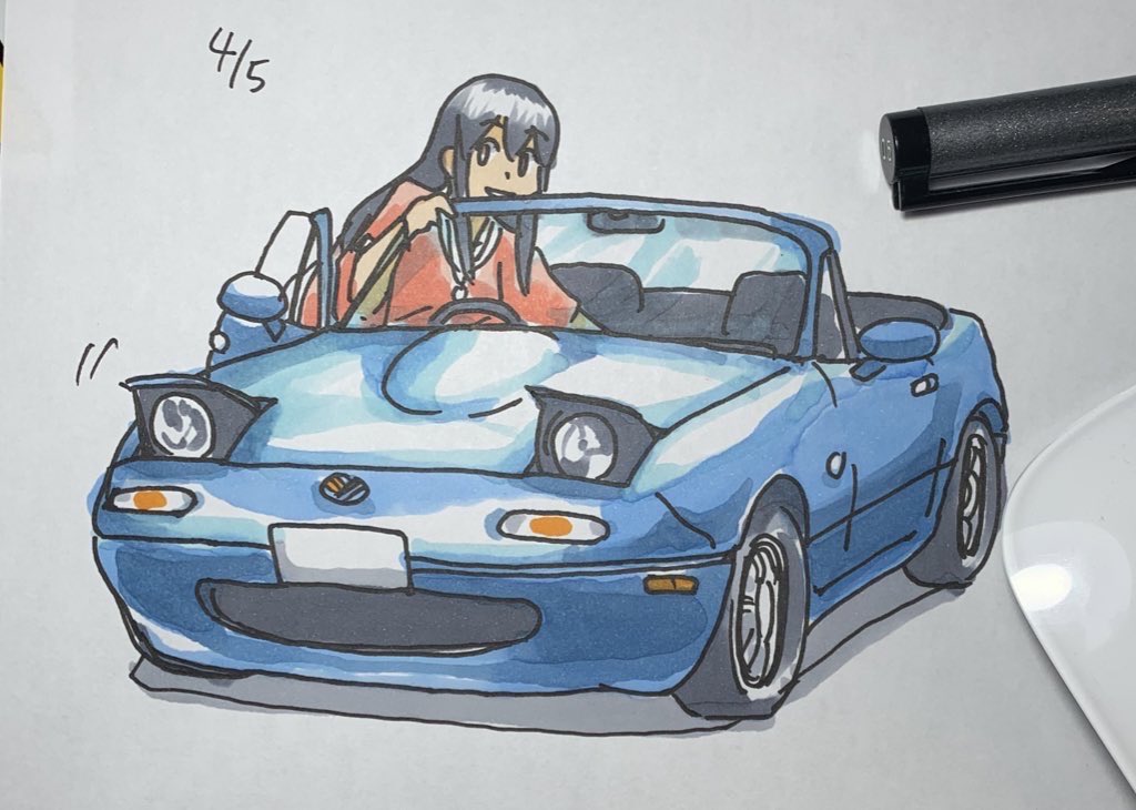比叡(艦これ) 「#これを見た人は赤・青・黄の画像一枚ずつ貼れ 」|ひじからのイラスト