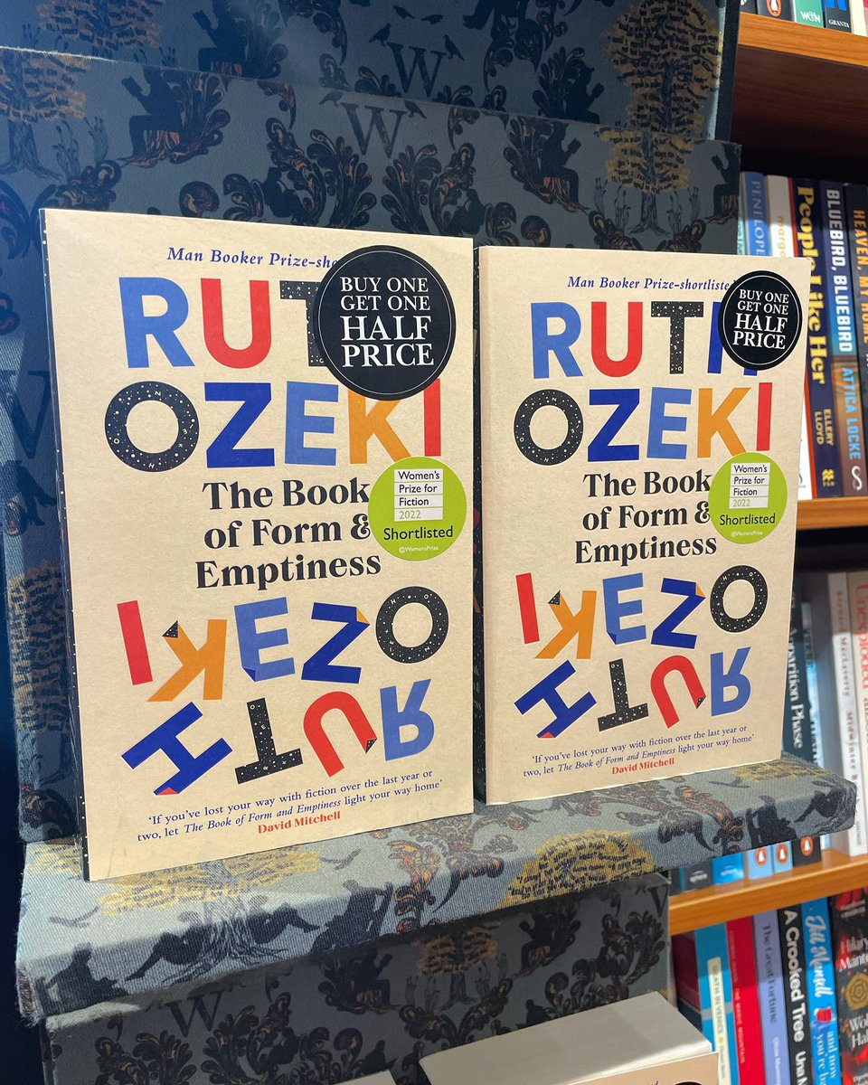 THE BOOK OF FORM AND EMPTINESS has won the #womensprizeforfiction 2022. A unique book and a great gateway into the work of Ruth Ozeki

#waterstones #haywardsheath #thebookofformandemptiness #ruthozeki <a href="/canongatebooks/">Canongate (has left)</a>