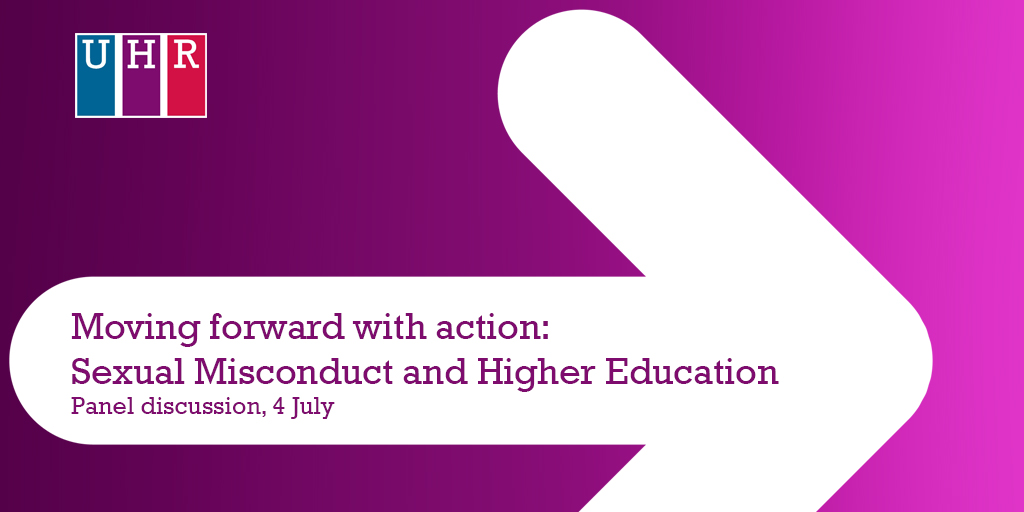 UHR (@uhr_uk) on Twitter photo Join us on 7 July for our panel discussion on 'Moving forward with action - Sexual Misconduct and Higher Education' - with guests from <a href="/1752Group/">The 1752 Group</a> <a href="/officestudents/">The Office for Students (OfS)</a> CUC and more. uhr.ac.uk/eventbooking/V… Join us on 7 July for our panel discussion on 'Moving forward with action - Sexual Misconduct and Higher Education' - with guests from <a href="/1752Group/">The 1752 Group</a> <a href="/officestudents/">The Office for Students (OfS)</a> CUC and more. uhr.ac.uk/eventbooking/V…