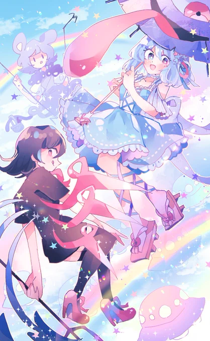 あめのちはれ!💫

☔ 多々良小傘
🛸 封獣ぬえ
(🐭ナズーリン)

 #東方Project  #東方イラスト 