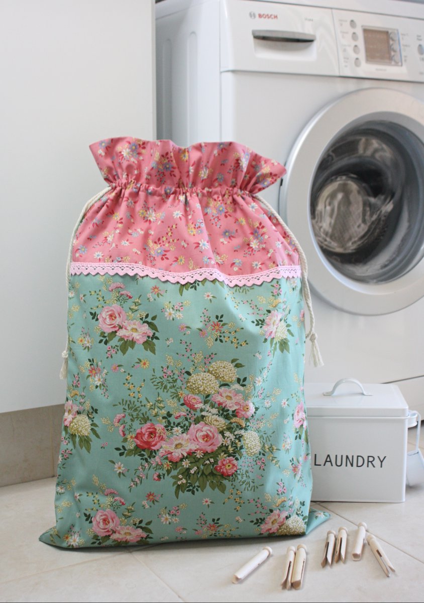 Lisa Cox (@aspoonfulsugar) on Twitter photo Here is another Classic Laundry Bag - this time in a pretty green and pink. This pattern suits large scale floral prints, like this gorgeous design from the new Tilda Chic Escape fabric line.
Pattern: Classic Laundry Bag PDF Sewing Pattern - bit.ly/3HnTnC0 Here is another Classic Laundry Bag - this time in a pretty green and pink. This pattern suits large scale floral prints, like this gorgeous design from the new Tilda Chic Escape fabric line.
Pattern: Classic Laundry Bag PDF Sewing Pattern - bit.ly/3HnTnC0