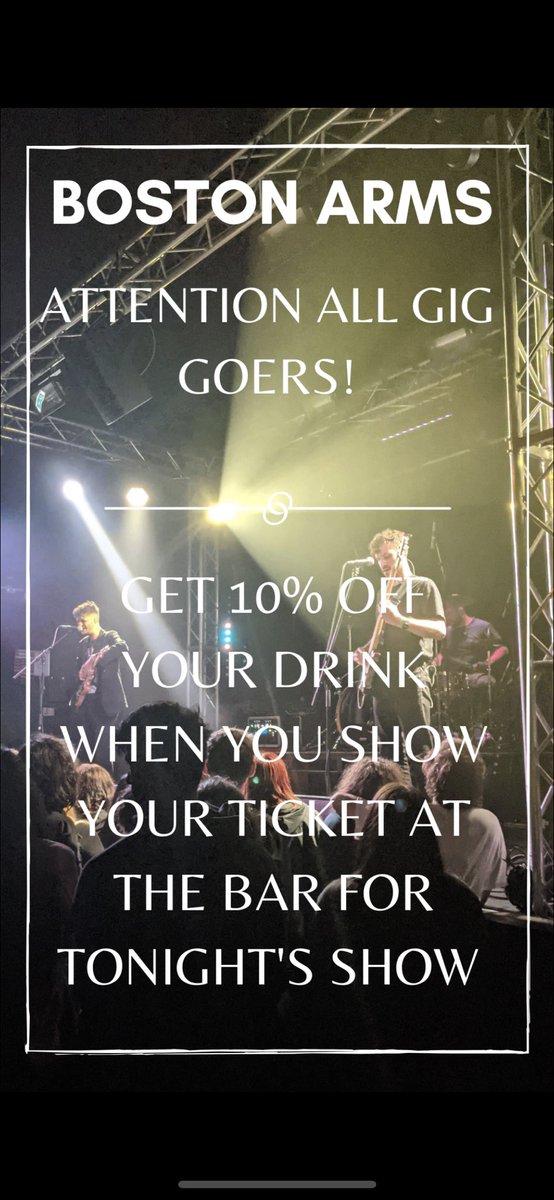 BostonArms's tweet image. If you’re going to the gig tonight in @BostonMusicRoom point in for a drink! We have A/C!