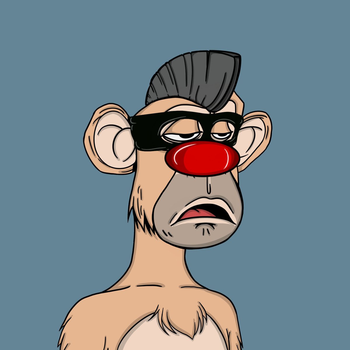 penncre8tive's tweet photo. I guess my punk wouldn’t be complete without the @PunkdApes treatment. https://t.co/VGpUi1SP67