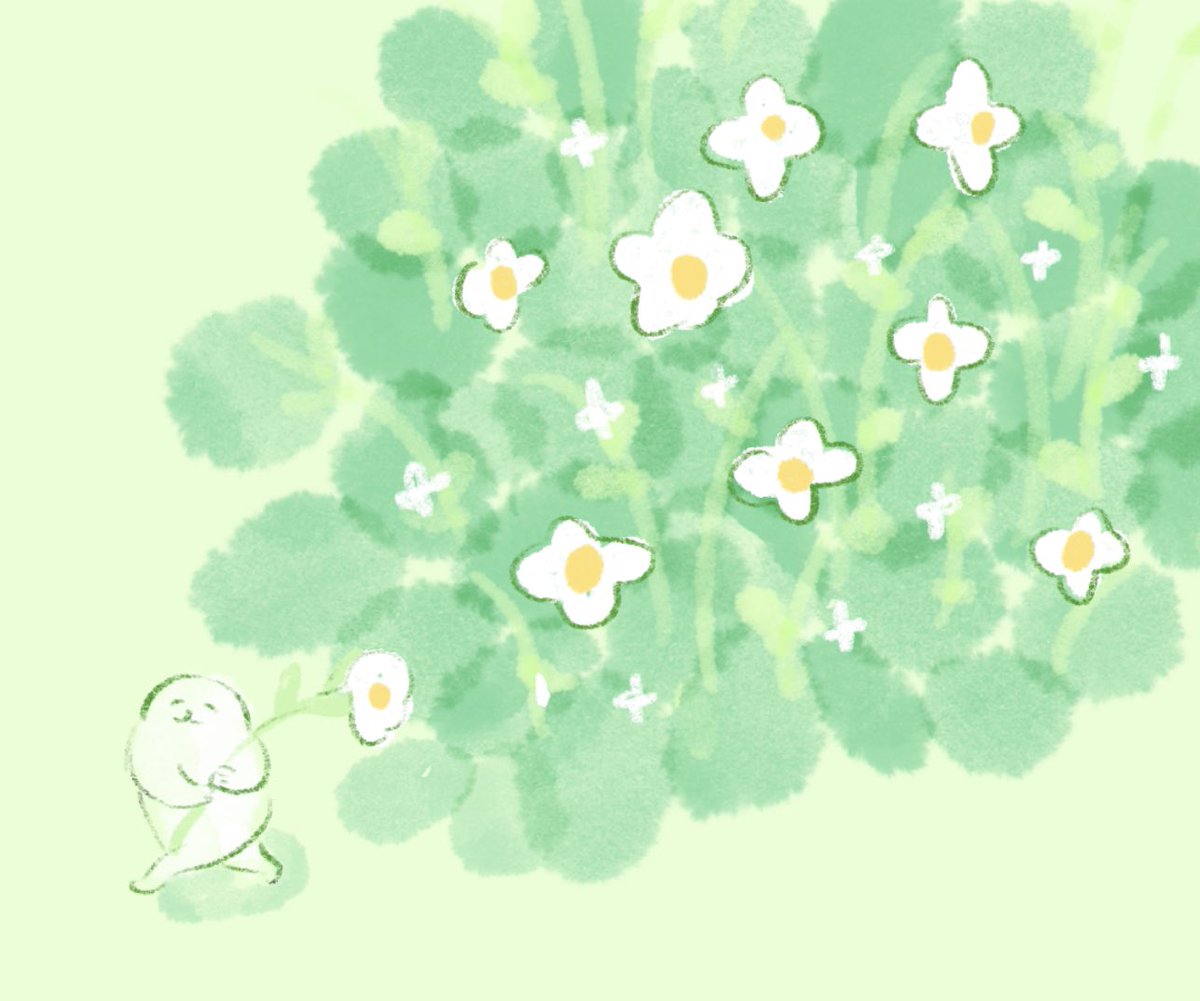 flower no humans white flower green theme animal focus holding flower green background  illustration images