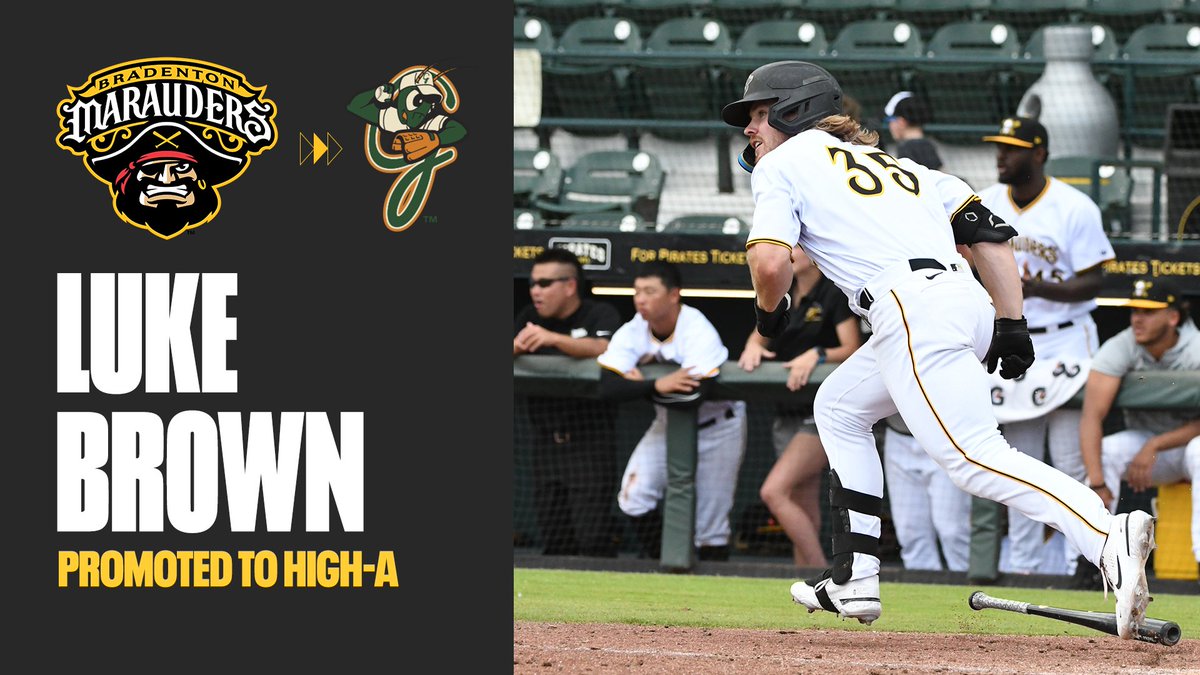 Congrats to outfielder Luke Brown, who's been promoted to High-A <a href="/GSOHoppers/">Greensboro Grasshoppers</a>!

In 33 games with the Marauders, Brown drove in 16 runs, stole 5 bases, and posted a .376 OBP.