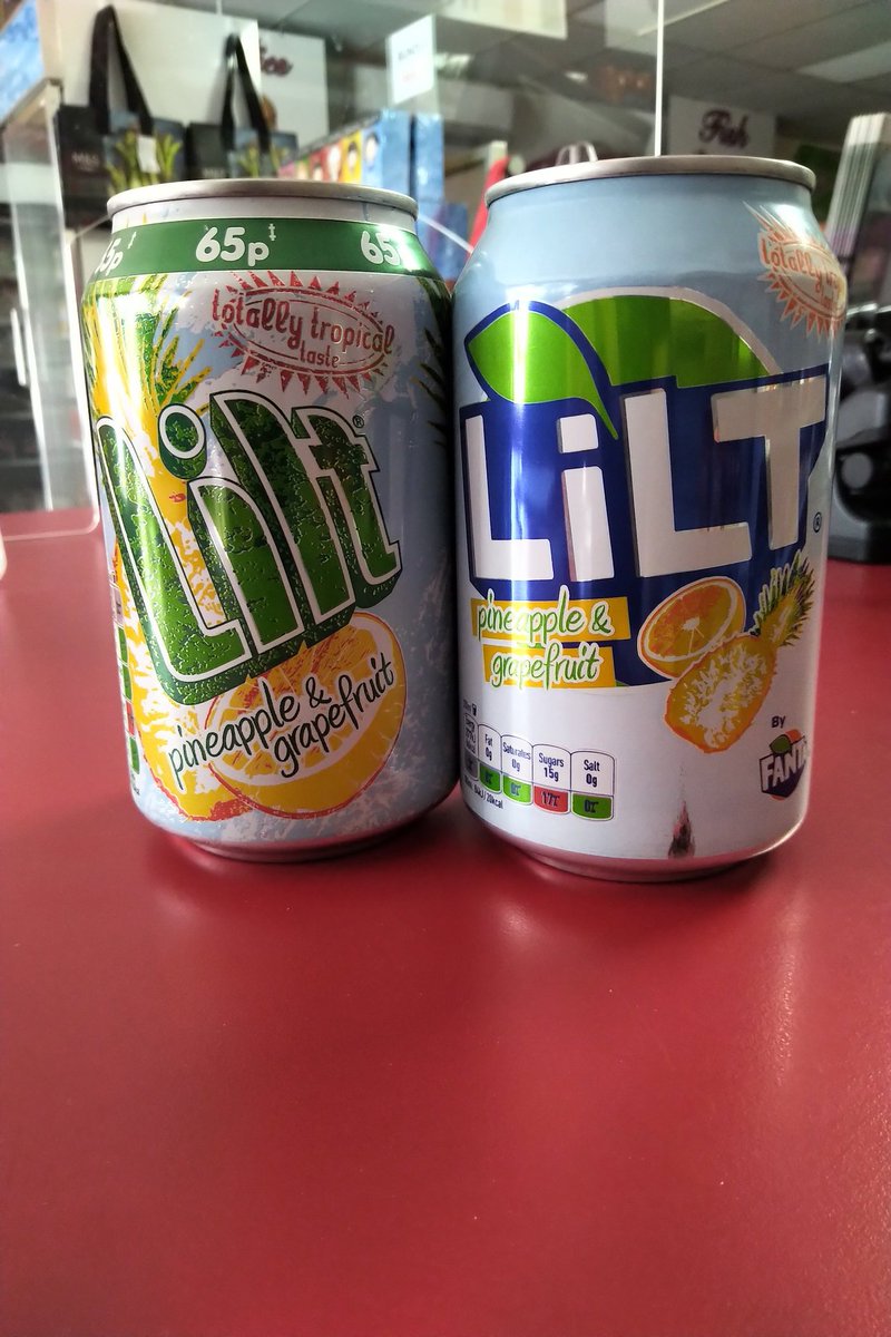 50 has never looked so good! This Caribbean inspired soft drink launched in the 1970's by Coke UK just got a lovely packaging refresh (on right). Who loves Lilt?