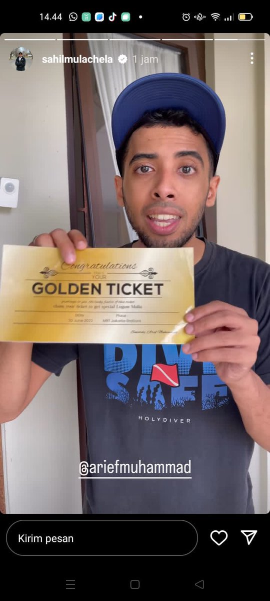 fiaaa003's tweet photo. kerennn banget nih bang Arief Muhammad
#GoldenTicketArmuh https://t.co/ctysGvKIdF
