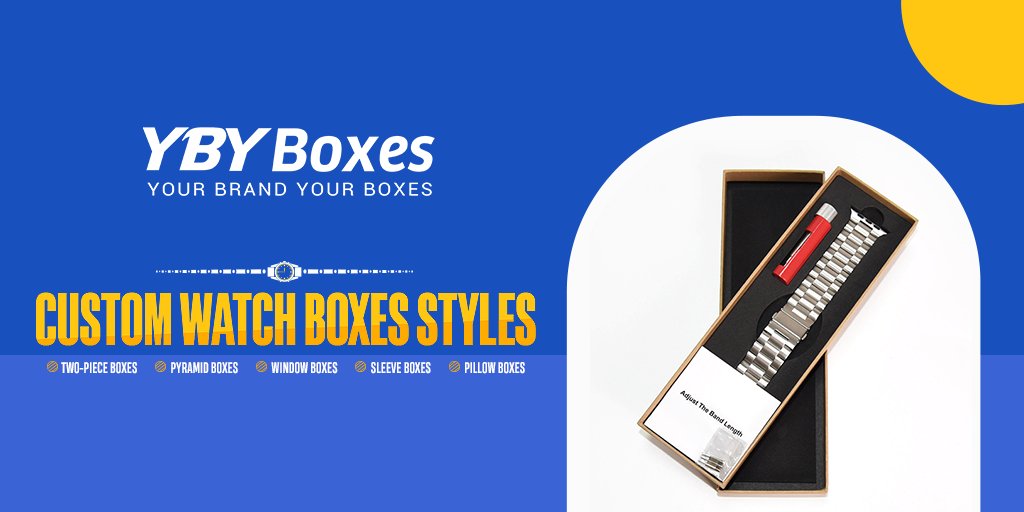 ybyboxesaus's tweet image. Enhance the aesthetic appeal of your Watches with the help of unique #customwatchpackaging designs and styles.

Check our latest selection: bit.ly/3xD7VcB

#custompackaging #custompackagingboxes #packagingsolutions #packagingdesign #YBYBoxesAustralia