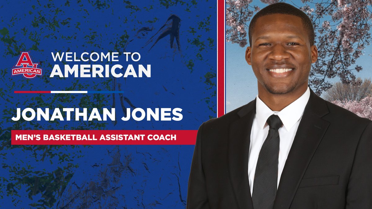 AU_MBasketball's tweet photo. Excited to announce the addition of our newest assistant coach! 

Welcome to American, Jonathan! 🦅🏀

📝:  https://t.co/UkqV1Ym6bn https://t.co/d1QdP5u2qK