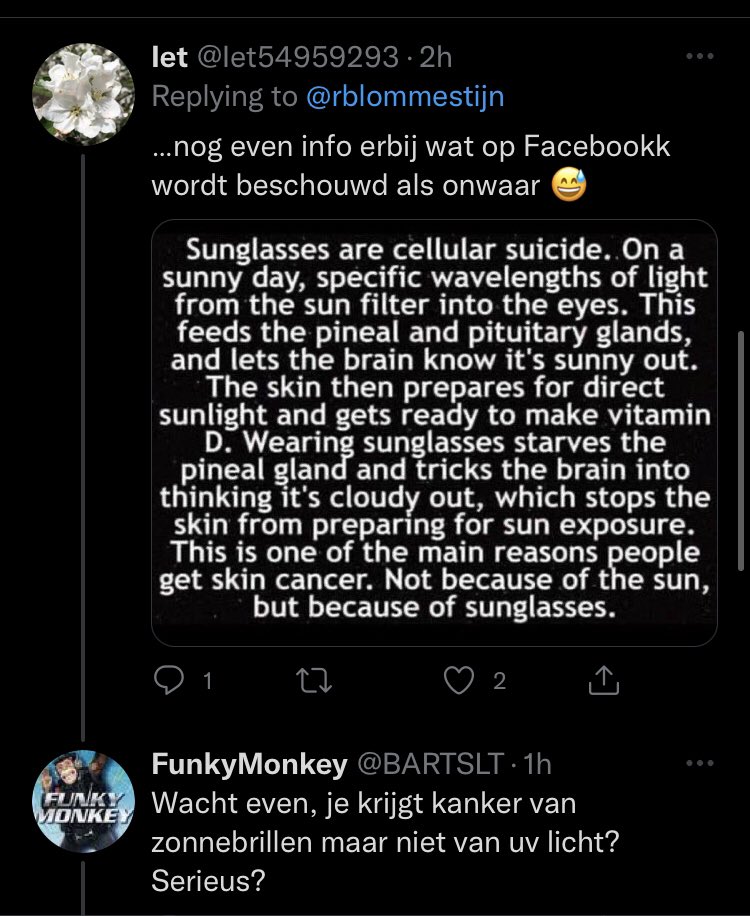 DocDoorsnee's tweet photo. Zonnebrillen krijgen nu de schuld? 🤨🤦🏻‍♀️ https://t.co/zSrjsk4Kbd