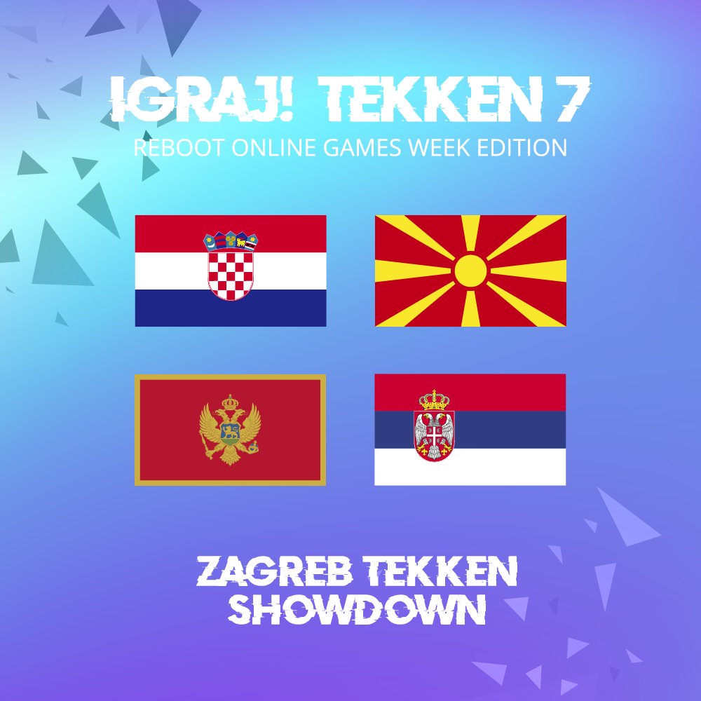 Zagreb Tekken Showdown vraća se s novim Tekken 7 turnirom, ovoga puta u online izdanju!
U subotu od 13 do 15h imat ćete priliku gledati najbolje igrače iz čak 4 balkanske zemlje. 
Igrat će klasičan turnirski format na ovogodišnjem Reboot Online Games Week-u (powered by A1).