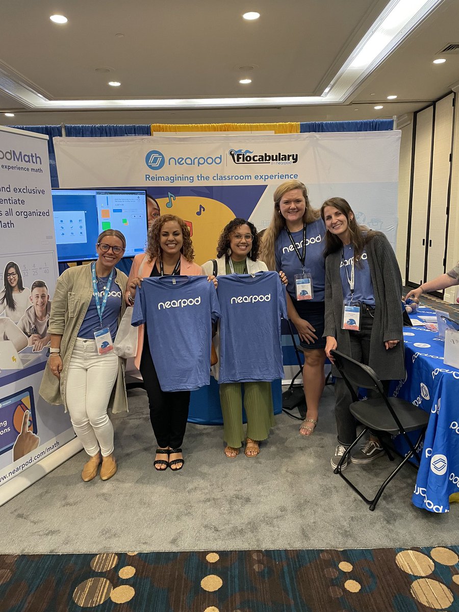 sunshinespeechy's tweet photo. Loved meeting the lovely ladies @nearpod at #FCTM! We presented our session on nearpod! We’re excited for the nearpod math feature. https://t.co/53n6gSbMGp