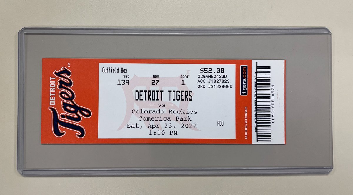 Detroit Tigers Authentics (@detauthentics) on Twitter photo #Giveaway - RT & FOLLOW <a href="/DETAuthentics/">Detroit Tigers Authentics</a> for a chance to win:
Authenticated Game Ticket from Miguel Cabrera’s 3,000 Hit Game
Five (5) winners will be picked at random and notified by DM on 6/19/22.
If you don’t win, you may purchase your own! ⤵️
tigers.auctions.mlb.com/iSynApp/allPro… #Giveaway - RT & FOLLOW <a href="/DETAuthentics/">Detroit Tigers Authentics</a> for a chance to win:
Authenticated Game Ticket from Miguel Cabrera’s 3,000 Hit Game
Five (5) winners will be picked at random and notified by DM on 6/19/22.
If you don’t win, you may purchase your own! ⤵️
tigers.auctions.mlb.com/iSynApp/allPro…