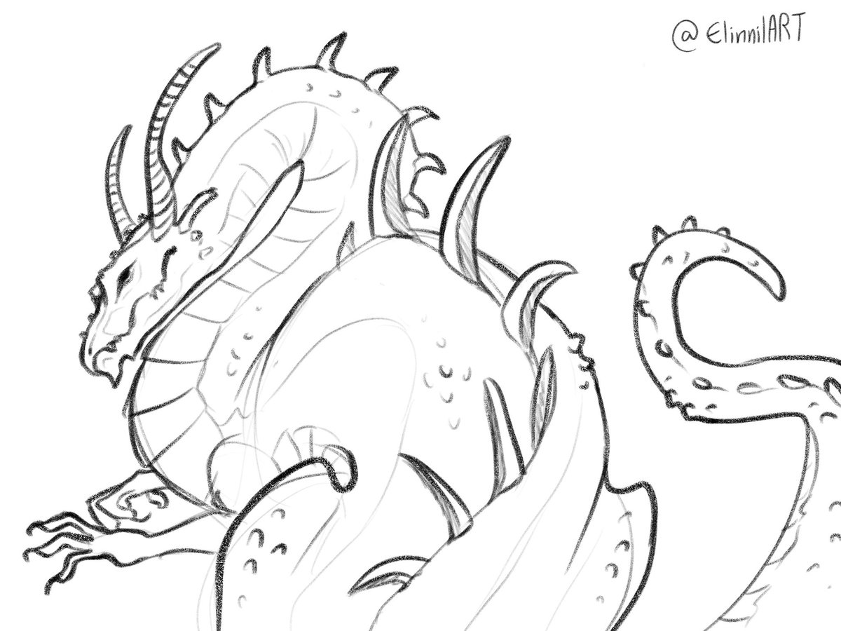 elinnilART's tweet photo. Anothe dragon sketch✨ #dragoncomission #dragonartist #dragonartwork #digitaldragonart #dragonoc #dragonoccomission #artcomission #digitalart #digitalartcomission #digitalartist #occomission #art #drawing #digitaldrawing #sketch #procreate #procreateart https://t.co/zwSEPpI4xD