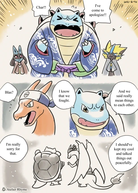 Pokémon Unite / Pokébuki page 25~28🐢🐲🌸🌸
🌸日本語あらすじはリプ欄に
https://t.co/30Oiwz30Se 