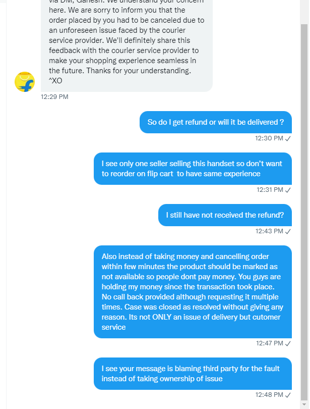 gyaani's tweet photo. @flipkartsupport @amazonIN @webadmi38783188 @Flipkart @scam @flipcart @flipcartoffer 
Direct message is also handled by computer generated messsages. worst customer service https://t.co/EvK5sY2uPt