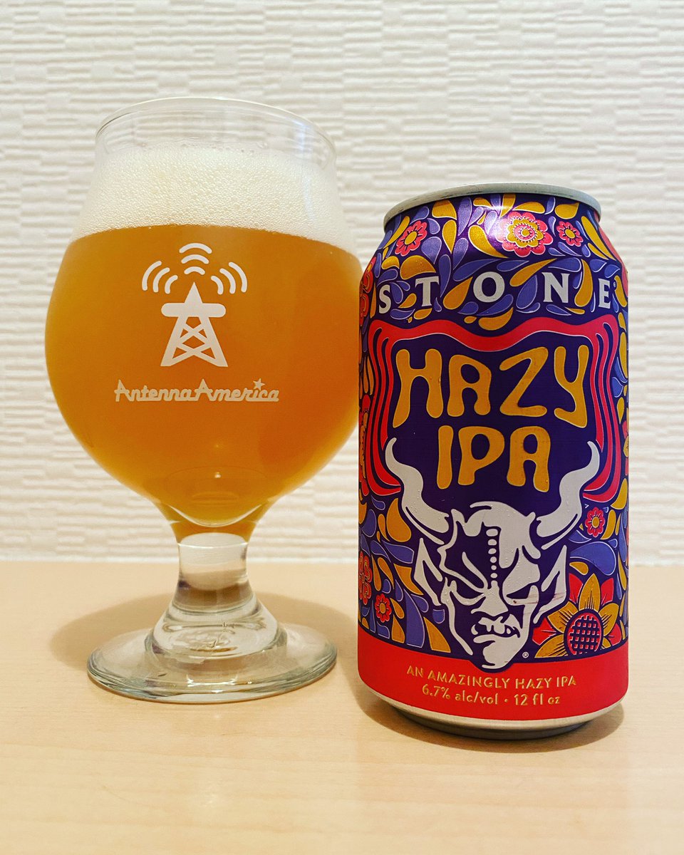 blue051111's tweet photo. HAZY IPA / STONE
(Hazy IPA / 6.7% ABV / 35 IBU / SanDiego)
苦味を抑え醸造する事で、El Dorado、Azacca 、Sabro由来のオレンジ、レモン、メロン、マンゴ―、パイナップルの様な味わいが華やかに口の中に広がります。
う・ま・い！

 https://t.co/3XzXBcvVLq

#candibar
#keithmurray https://t.co/qqG036tb89