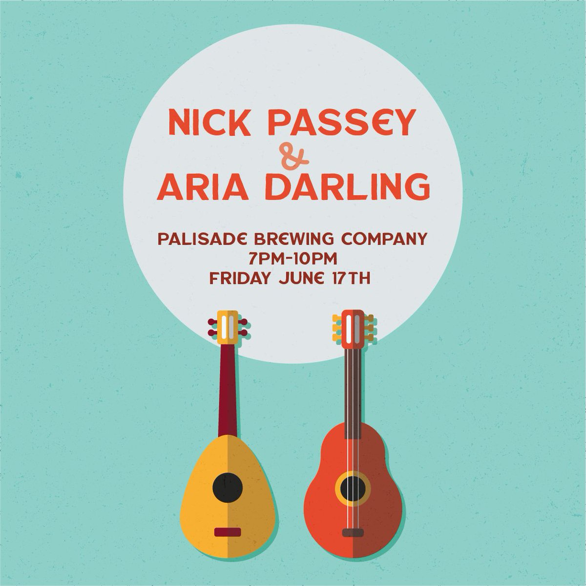 Colorado friends! we're in Palisade at Palisade Brewing today! 7pm-9pm 21+ no cover - come enjoy some tunes! 

#palisade #grandjunction #grandjunctionmusic #np&amp;ad #nickpasseyandariadarling
#colorado #westslopebestslope #sharegj #thenewwest #westernslope #healthymesacounty