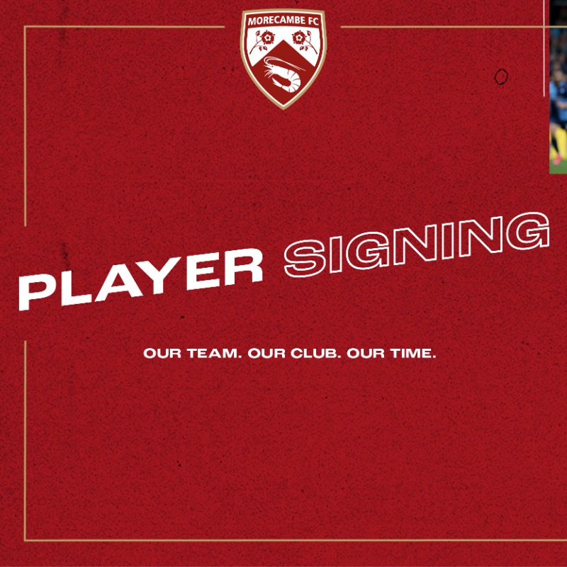 MorecambeFC's tweet photo. Morecambe Football Club can confirm the signing of full-back @m_melbourne3 on a two-year-deal.

#UTS 🦐 | @OurTwoStories 🖼