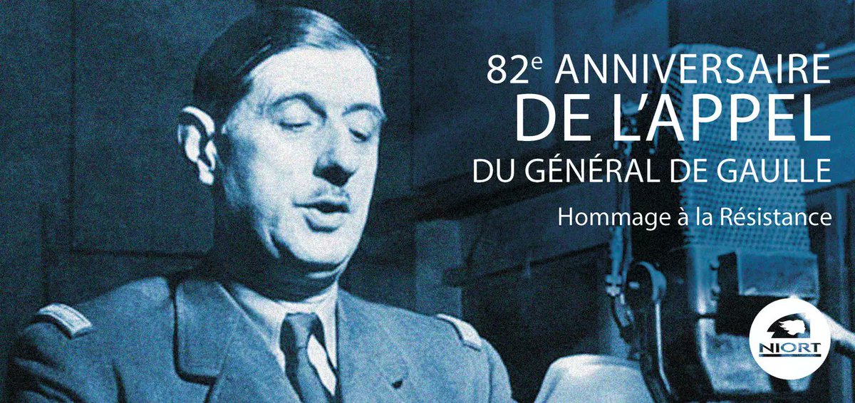 #Niort En raison de la canicule, la cérémonie organisée pour commémorer l'Appel du 18 Juin est avancée à 8h30 demain matin. Rv place des Martyrs de la Résistance, en bas de la place de la Brèche.
vivre-a-niort.com/actualites/age…