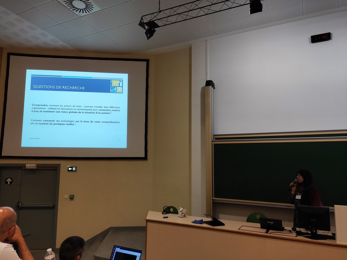 myrlewko's tweet photo. @MarrefR presenting her research work for the first seminar of the Troyes Institute for healthcare and technology @UTTroyes #list3n https://t.co/iof19o2MEj
