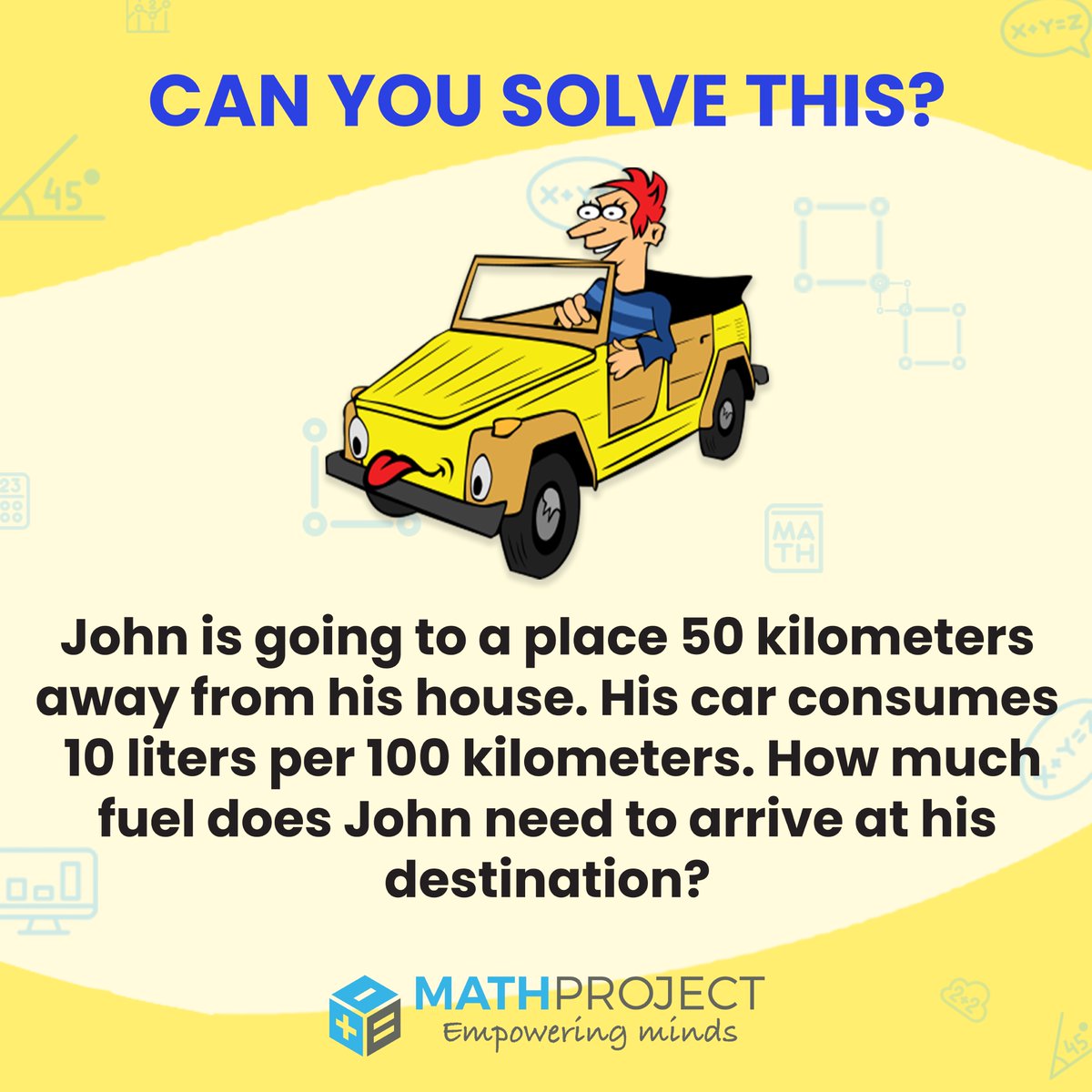 mathproject2010's tweet photo. Tell us your answer in the comments. We will update the answer tomorrow.
Hint: Recall your multiplication and division lessons.
#mathriddle #math #mathtutor #mathprogram #mathproject #empoweringminds #mathisfun #iteachmath #mathematics #mathproblem #mathteacher #mathstutor https://t.co/SYR2cBajbG