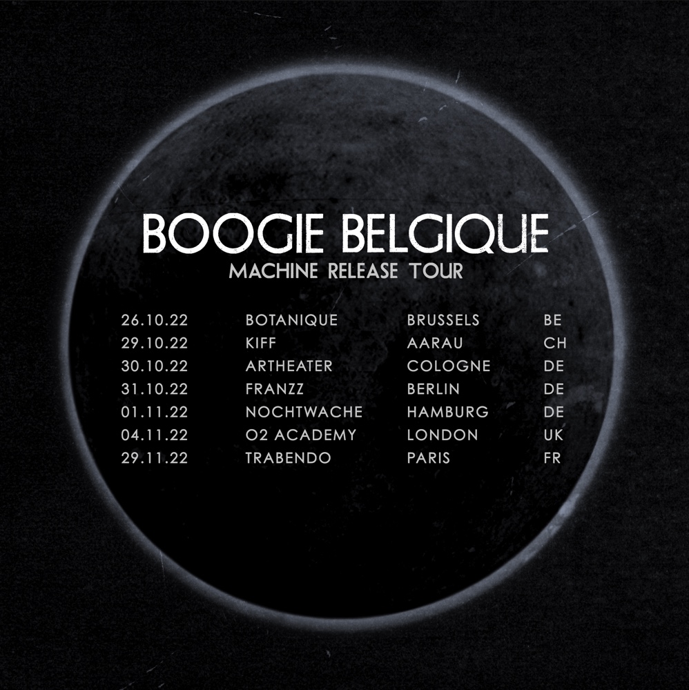Tickets now available on boogiebelgique.com/live.html !