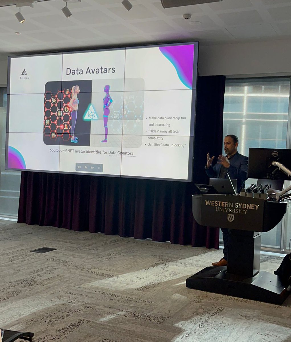 It was a pleasure to introduce senior students and faculty from  <a href="/westernsydneyu/">Western Sydney University</a> to the amazing world of #web3 data.

… and talk about how <a href="/itheum/">Itheum</a>’s tech can unlock data for social good.

The response was amazing.. the Q&amp;A was fascinating 🔥