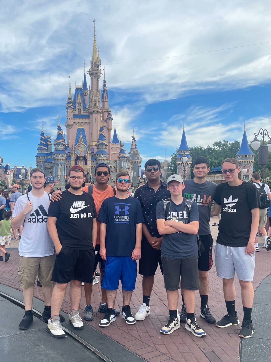 SENIORS FLY TO FLORIDA, VISIT DISNEY
Alexxander Parson, Michael Simpson, Aman Gaudani, Nicholas Grant, Kevin Gallagher, Jovin Percoco, Matthew Mangam pose in front of Cinderella's castle.
Full story: knightlifeob.com
<a href="/obhs_announce/">OBHS Announcements</a> <a href="/OBHS22_Disney/">OBHS22_Disney</a> <a href="/OBHSClassof2022/">OBHS 22</a>