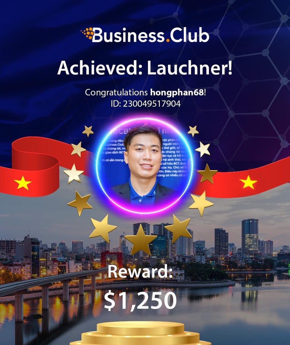 BC_ActiveWallet's tweet photo. 🏆Congratulations 🇻🇳HongPhan68! New Power Tier: Launcher achieved! Follow highly skilled and engaged leader! Reach the new dimension of prosperity and wealth!

🧩Get on the path to your success with professional leader, join 🇻🇳HongPhan68 today: 

🤩👉Activation Code: 230049517904 https://t.co/6SxMGLpaGC