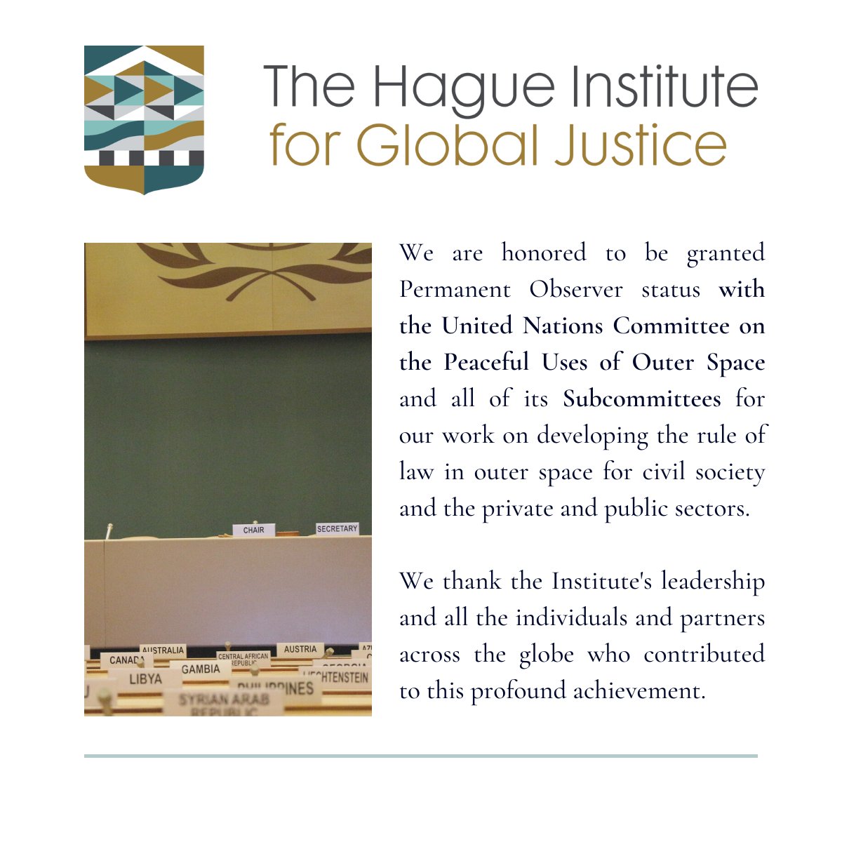 The Hague Institute for Global Justice tweet media