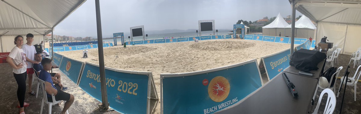 FedGallegaLucha's tweet photo. Todo preparado para 2º Ranking Series Lucha Playa @concello_sxx @turismosanxenxo @uwwbeach @FedEspLucha @depo_es @deporte_galego @fdeportegal @deportegob @Galicia_Mola sábado 18 y domingo 19 en Silgar. https://t.co/xfUgo92rZf
