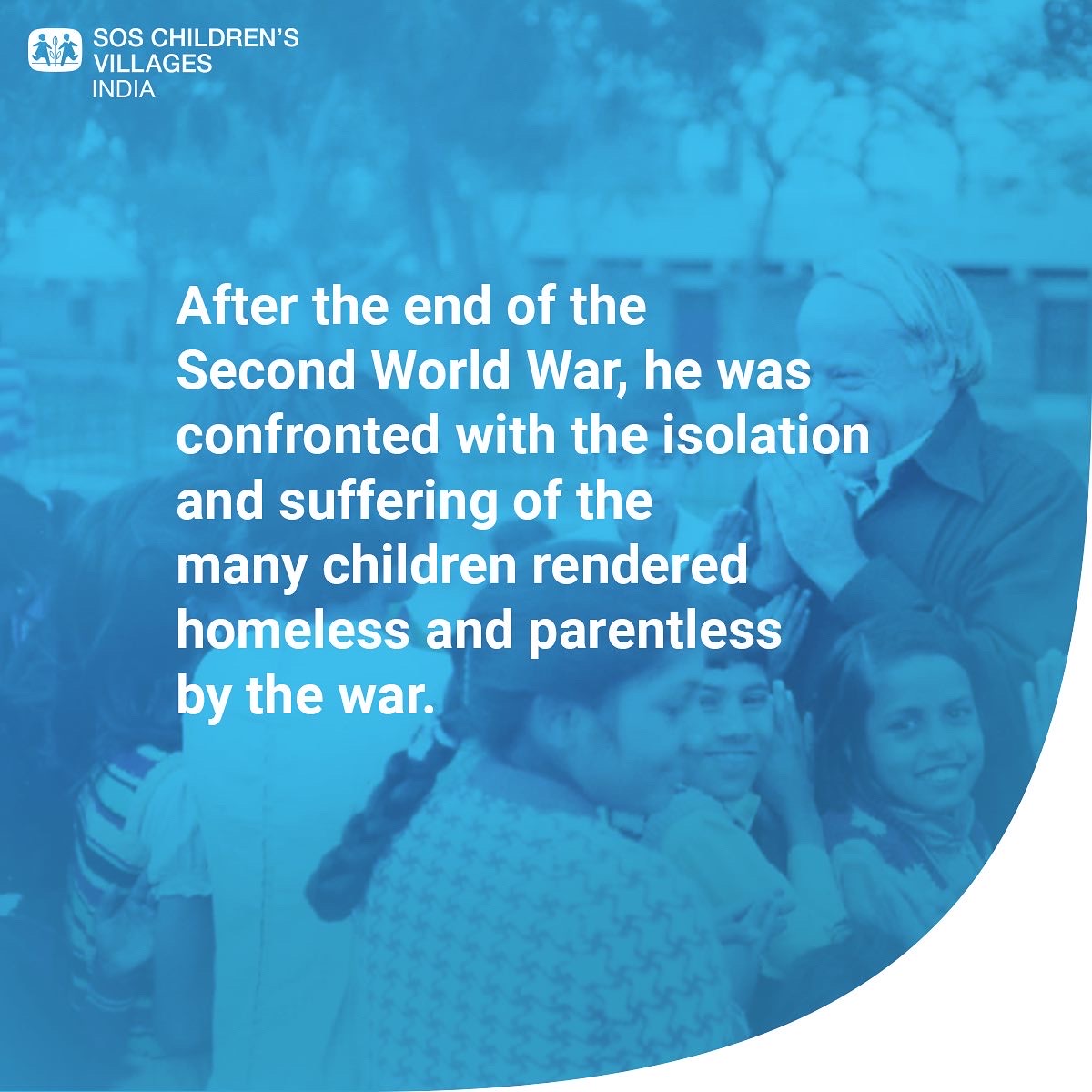 SOSVillageINDIA's tweet photo. “All the children of the world are our children.”
We at SOS Children’s Village are working effortlessly to realise Dr. Hermann Gmeiner’s vision to secure wholesome child development.
#SOSCVI #SOSIndia #SOSDay #Founders #History https://t.co/L1U3x8P1tt