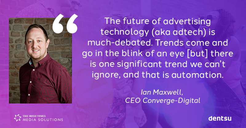 dentsuIE's tweet photo. PODCAST | This week on #InsideMarketing, we talk all things digital and look back at the evolution of the industry over the last ten years with Ian Maxwell, CEO of Converge-Digital. Tune in now for more in partnership with @IrishTimesSales.
