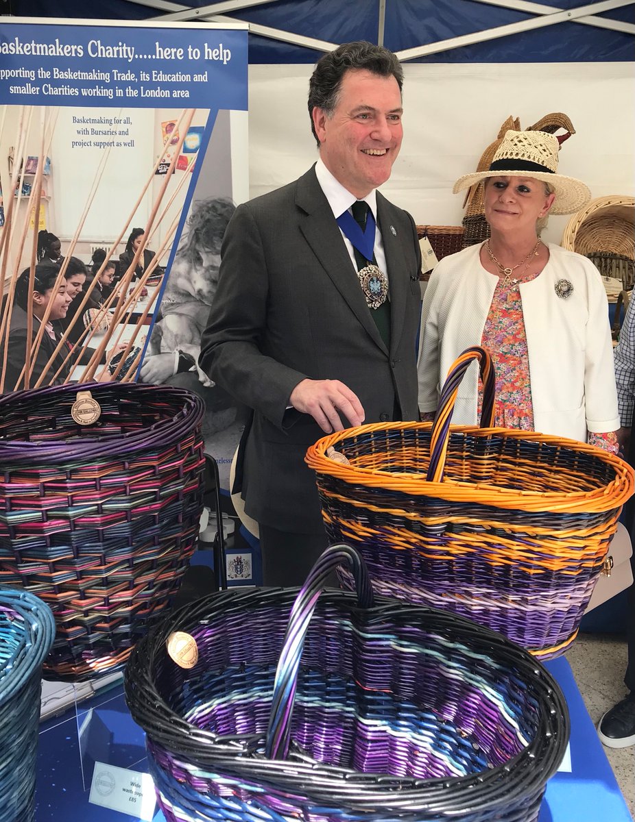A beautiful day for the opening of the Becket Pageant for London in Guildhall Yard <a href="/ForBecket/">Becket Pageant for London</a>. It features - among many stalls - some great examples of the craftmanship of our Livery Companies. You can find out about the whole two-day event here: becketpageantforlondon.com