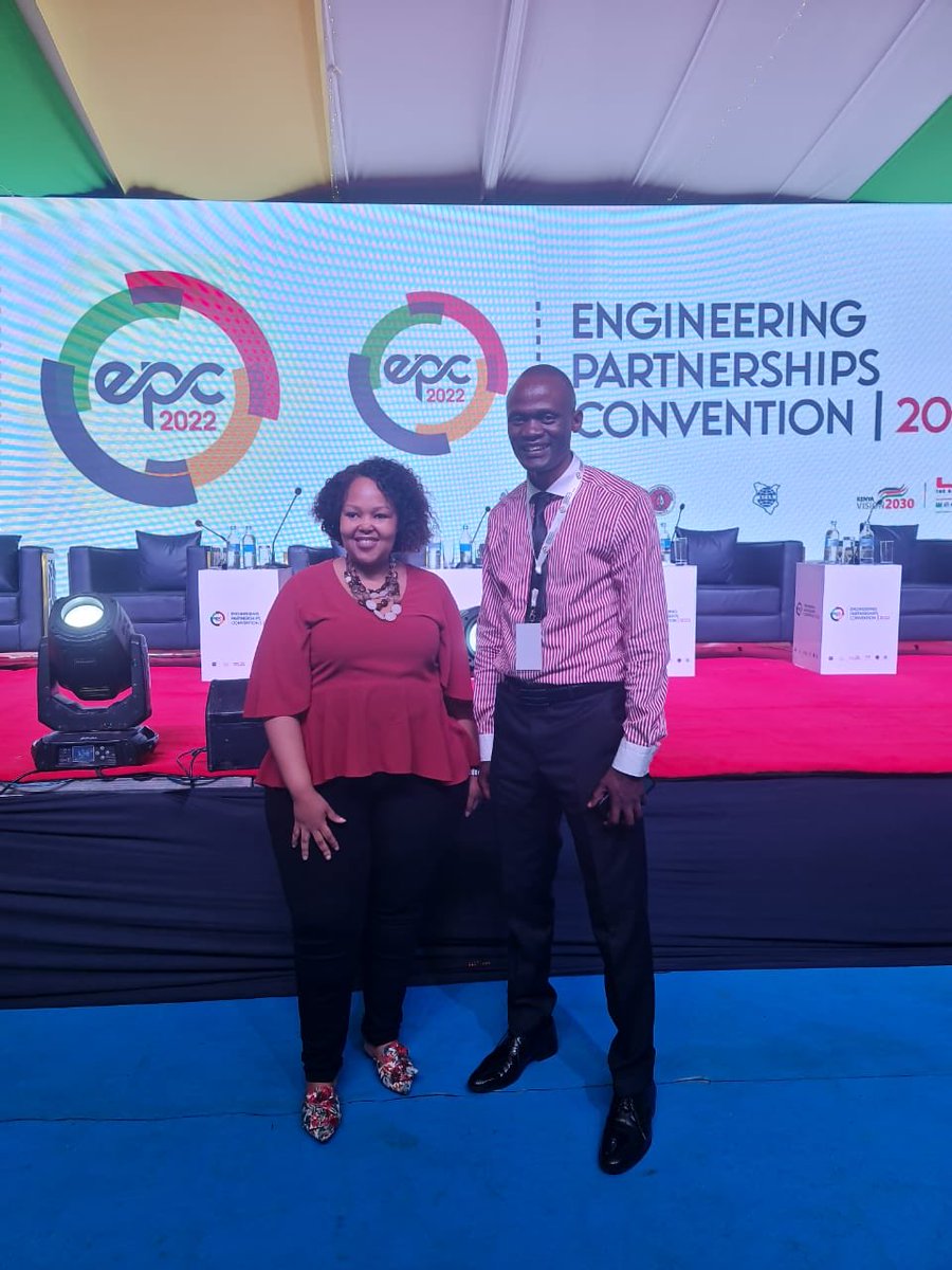 With the President of Engineering council of South Africa during dueing the just concluded EPC at whitesand Msa.