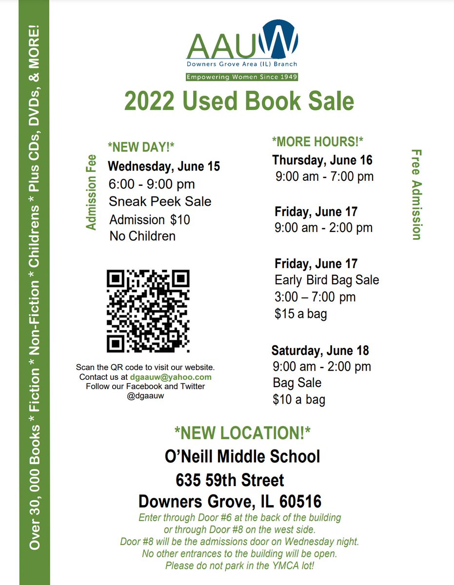 dgaauw's tweet photo. 2 days left!  Bag sale starts TODAY at 3 p.m. https://t.co/PabUJMPkRa