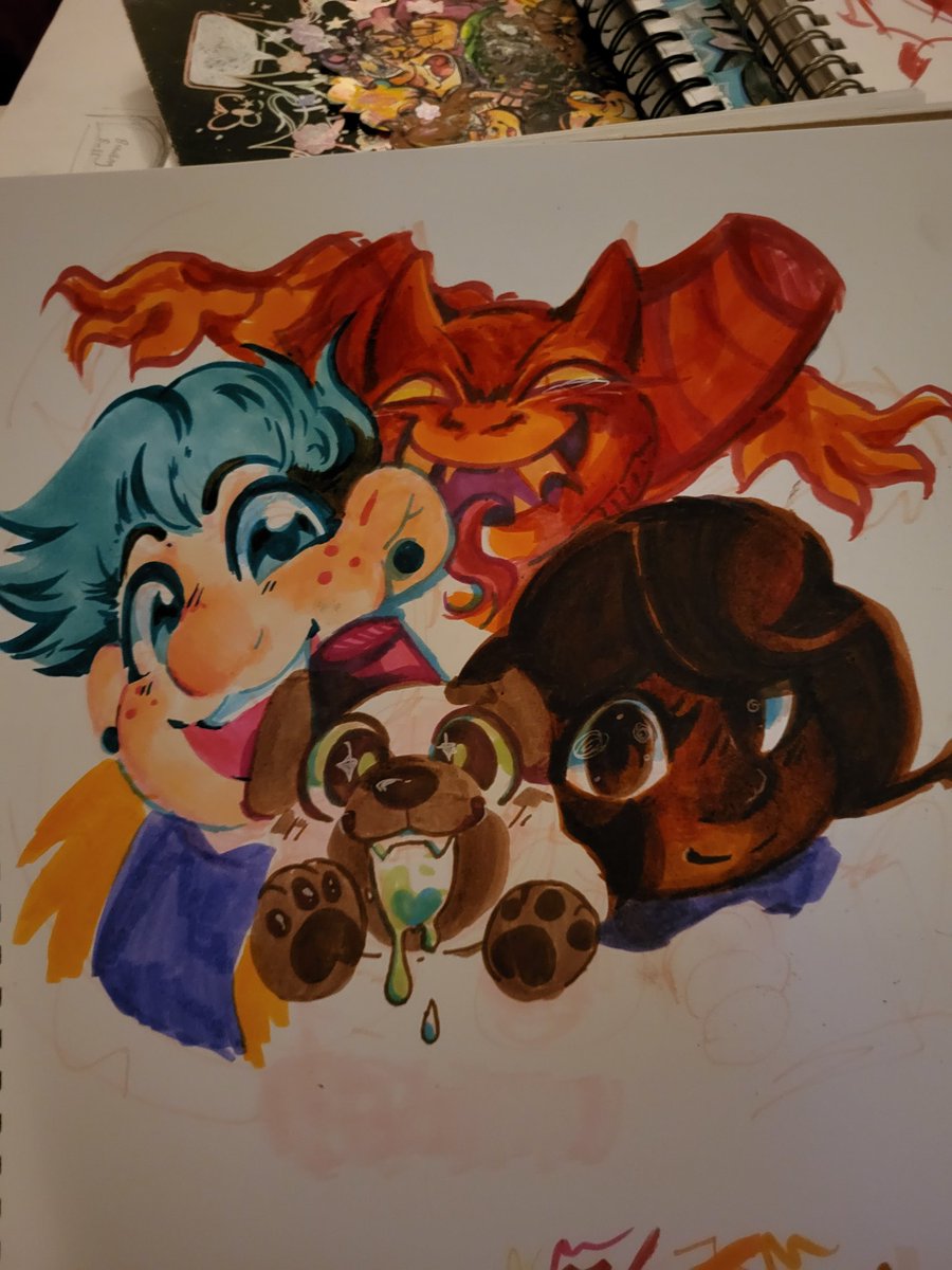 SunKissedBeetle's tweet photo. I like it a lot 
Little doodle before bed :}
#paranormalpark #Netflix #artistsontwitter https://t.co/YxFGliIrEo