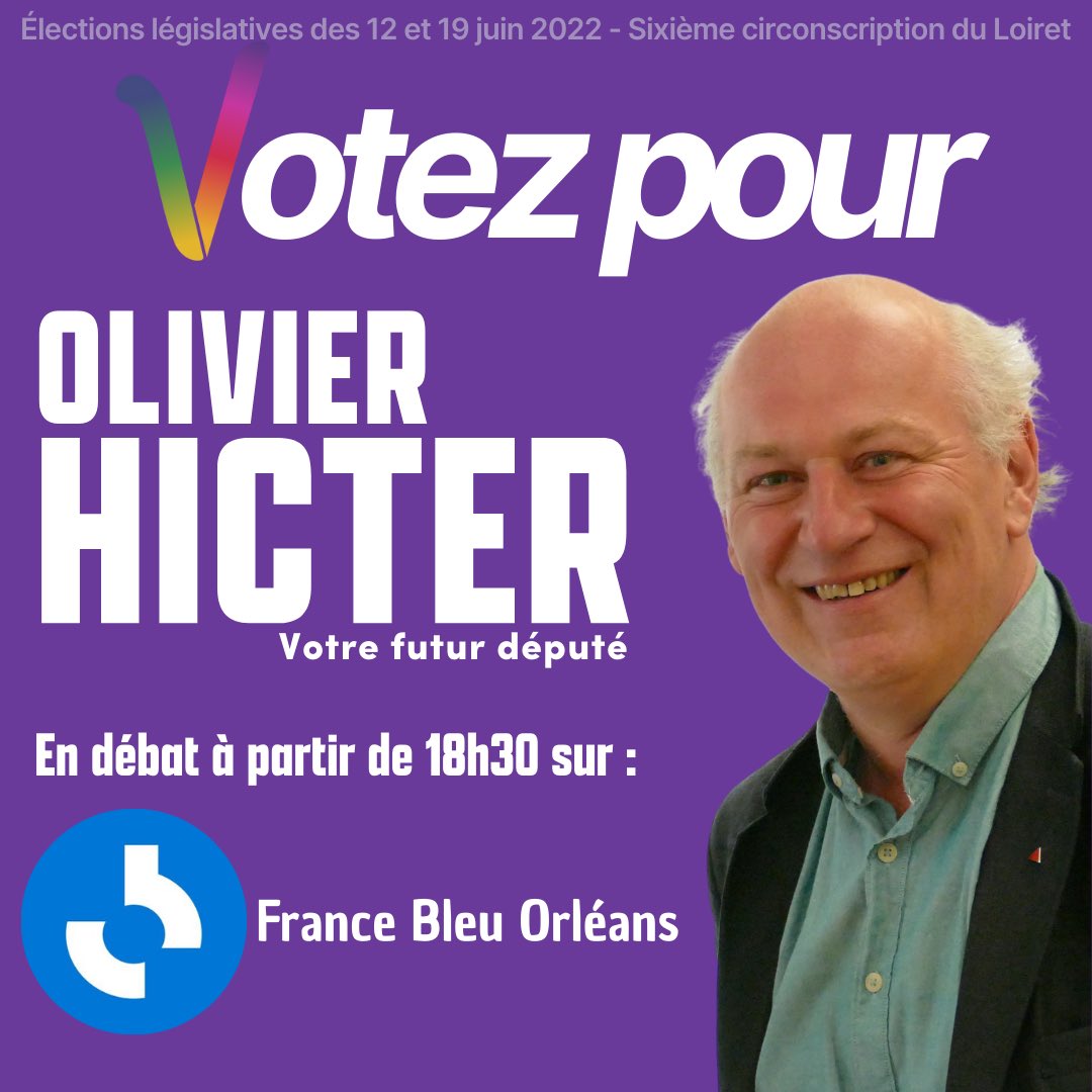 OlivierHicter's tweet photo. Je serai en débat sur @FBOrleans ce soir à partir de 18h30.
👉 https://t.co/UieC5Whgsg
📻 FM : 100.9

#NUPES #Circo4506 #legislatives2022 https://t.co/NlV8cm7UD1
