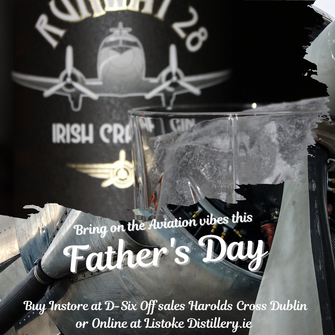 Ready for departure @listokedistill and @Dsixwines ! #FathersDay2022 #runway28gin #irishgin @guaranteed_irl