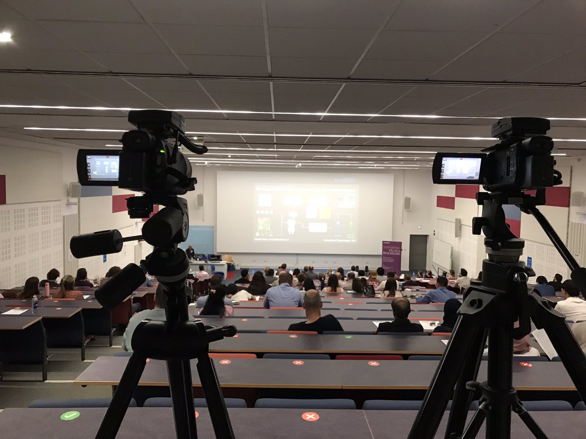 Love my job. 3MT event , behind the cameras <a href="/UoSDocCollege/">The Doctoral College</a> @UoS_CHEP