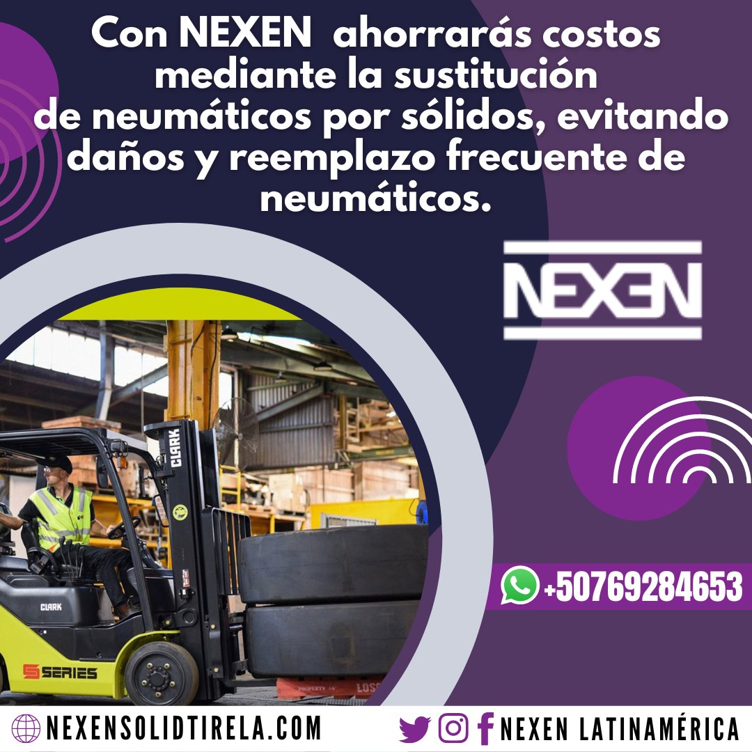 NexenLA's tweet photo. NEXEN, la llanta para montacargas con el mejor costo/hora del mercado, comprobado y garantizado.

Contáctanos mediante WhatsApp para brindarte una atención más personalizada
https://t.co/q5IVZu15un
https://t.co/uw6BfUfQWR https://t.co/xrCaDZdVLk