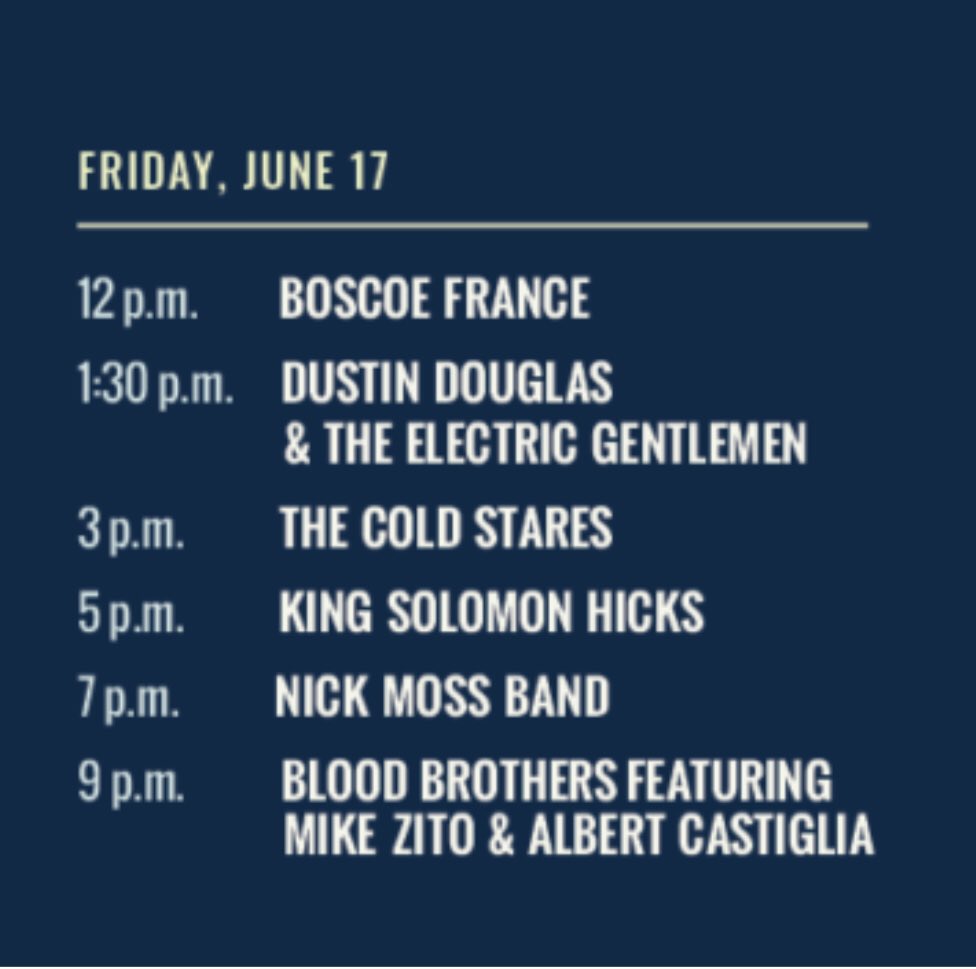 HandyBlues's tweet photo. We have music and a wide variety of food vendors going from Noon until 10:30 tonight. The worst of the heat has moved out, so the #handybluesfest  is the perfect spot for lunch and dinner today! https://t.co/C3WzYatrYd