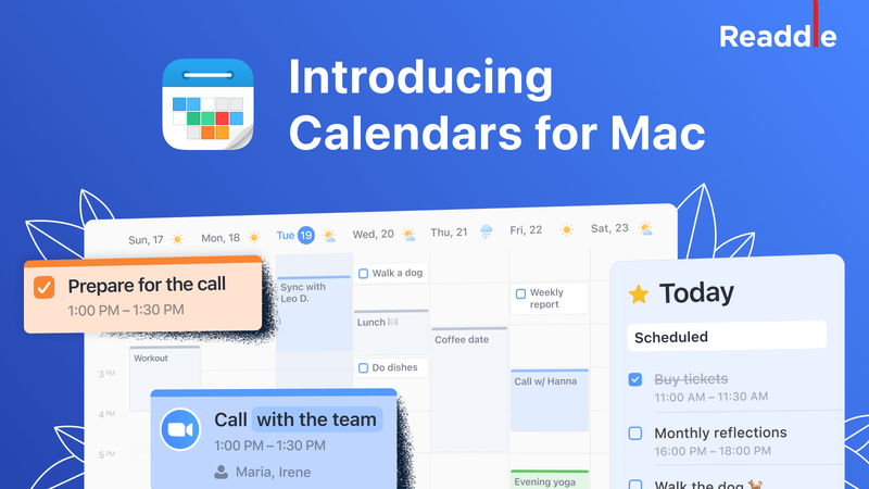 Mac4ever's tweet photo. L'application Calendars de Readdle est disponible sur macOS #Mac4Ever #Calendars #Readdle https://t.co/zrpk9rsEYR https://t.co/SoVyTLVTDC