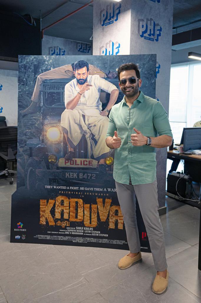PrithviOfficial's tweet photo. #KADUVA In theatres worldwide from 30th June 2022! @PrithvirajProd @magicframes2011 @PharsFilm https://t.co/vgZiyl5GJh