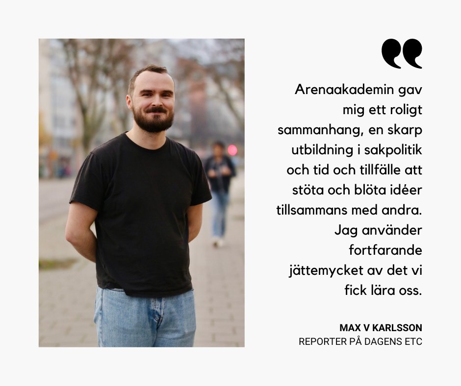 arenaakademin's tweet photo. Gör som @KarlssonMax och sök till Arenaakademin! Mer info och länk till ansökan finns på vår hemsida: https://t.co/uMvykDgbfC https://t.co/xvcQ4W9TKb